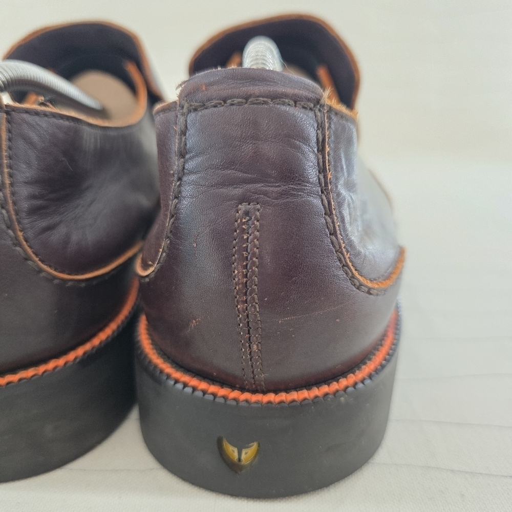 Toschi Mens CarbonLite Loafers Brown Orange Soft Leather CIS Equipped Size 11.5 - Picture 7 of 14